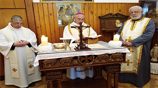 الوكيل البطريركي الكاثوليكي يستقبل وفد فرنسي بالمقر البطريركي