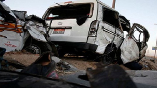 إصابة 11 شخصا في حادث تصادم بطريق أسيوط الغربي
