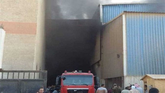 حريق هائل بمحطة رفع مياه شرق المنصورة