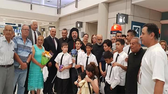 بطريرك الكاثوليك يصل إلى سيدنى واستقبال رسمي من أعضاء السفارة المصرية