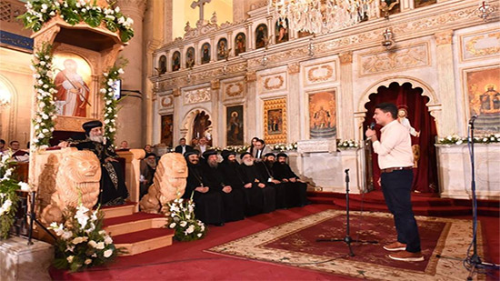 البابا خلال لقاءه  بالإسكندرية
