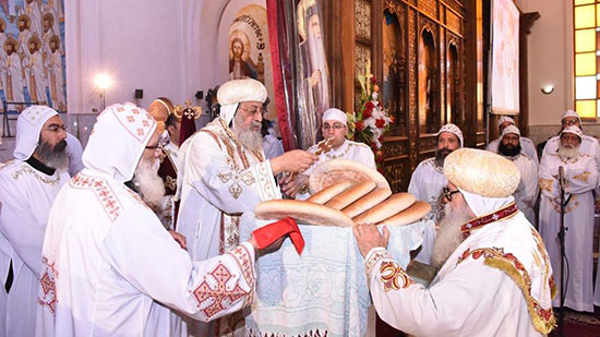 البابا يصلي قداس الشعانين بوادي النطرون