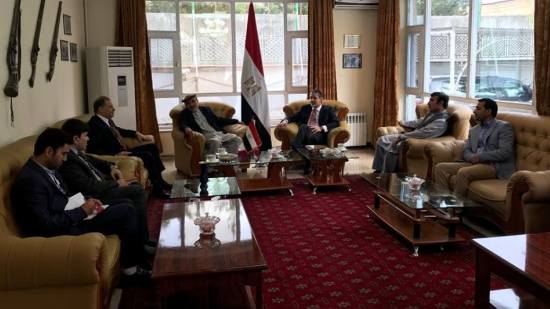 السفير المصري في أفغانستان يستقبل النائب الأول لرئيس مجلس الشيوخ