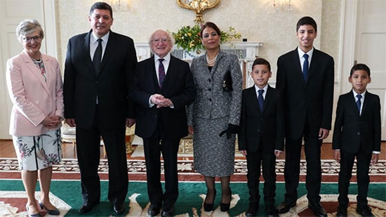 سفير مصر في دبلن يقدم أوراق اعتماده إلى رئيس جمهورية أيرلندا