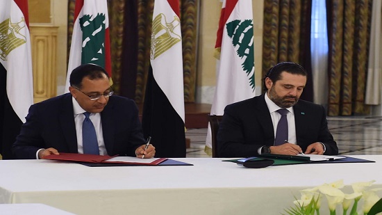 رئيسا وزراء مصر ولبنان يوقعان على 5 اتفاقيات ومذكرات تفاهم بين البلدين
