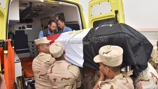 الجنازة العسكرية للشهيد المجند  ابانوب 