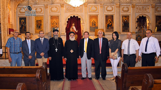  زيارة سفير دولة بيرو للكاتدرائية المرقسية بالإسكندرية