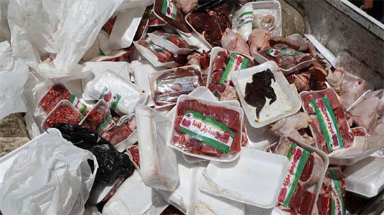 إعدام 255 كيلو من الأغذية غير الصالحة ببني سويف