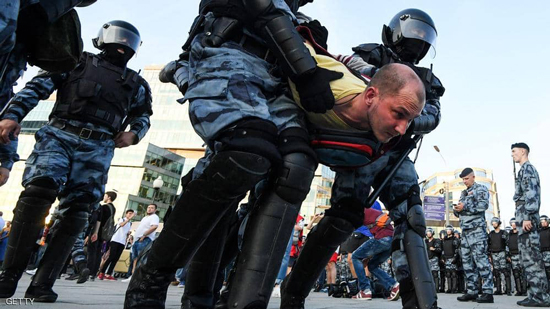 شرطة موسكو اعتقلوا أكثر من ألف شخص من أنصار المعارضة