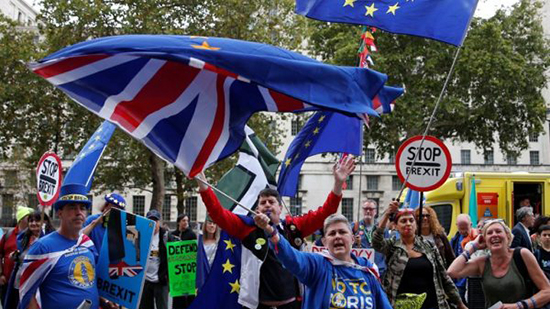معارضون لخروج بريطانيا من الاتحاد الأوروبي يتظاهرون في لندن