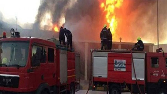  نشوب حريق بمخزن خردوات في منطقة وكالة البلح 