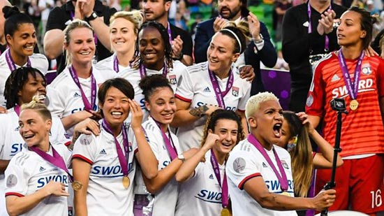 فريق ليون الفرنسي للسيدات يتصدر قائمة الفوز بلقب دوري الأبطال الأوروبي النسائي
