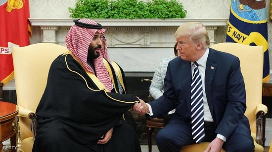 ولي العهد السعودي يتلقى اتصالا هاتفيا من ترامب