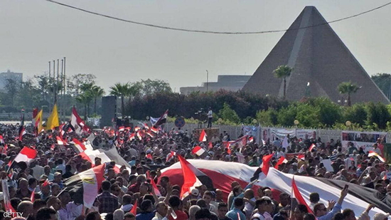 مظاهرات مؤيدة للرئيس عبد التفاح السيسي الجمعة الماضية.