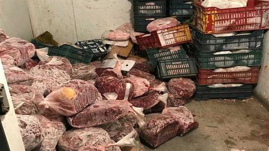  ضبط 35 كجم من اللحوم غير صالحة ببني سويف