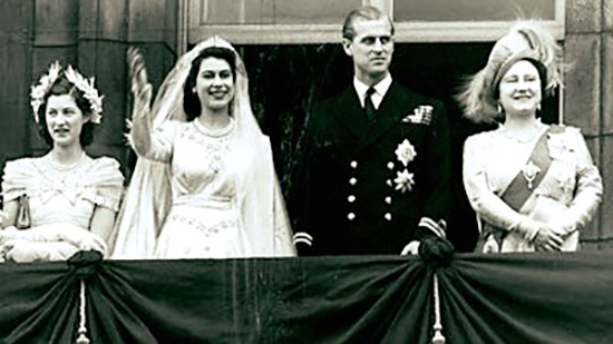 زفاف الأمير فيليب دوق أدنبره على الملكة إليزابيث الثانية 