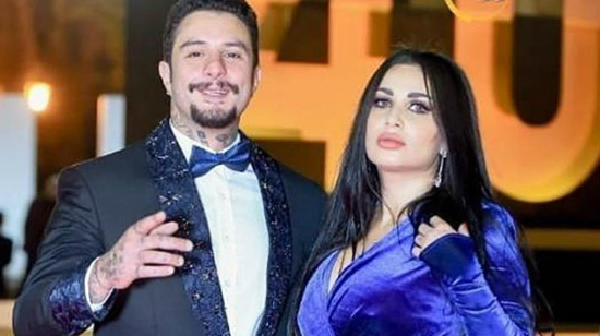 أحمد الفيشاوي وزوجته 