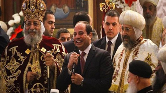  الرئيس السيسي يبعث ببرقية تهنئة إلى البابا بمناسبة عيد الميلاد