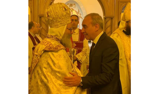مندوب مصر الدائم لدى الأمم المتحدة يحضر قداس العيد بالكنيسة الأرثوذكسية في جنيف