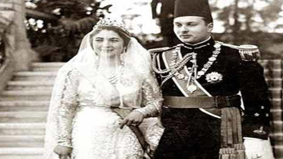 زفاف الملك فاروق والملكة فريدة 