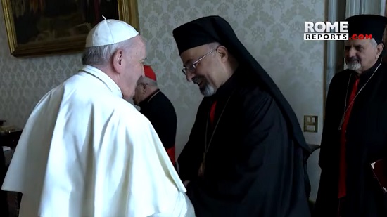  فيديو .. البابا فرنسيس يلتقي بطاركة الشرق الكاثوليك بالقصر الرسولي 