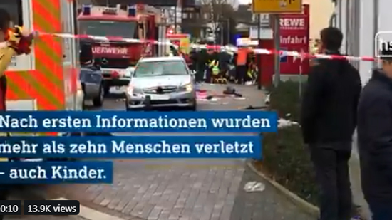  عاجل .. إصابة 15 شخصاً في حادثة دهس بألمانيا 