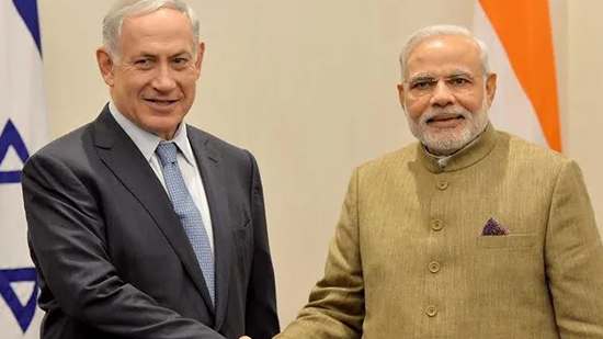 نتنياهو مع رئيس الوزراء الهندي