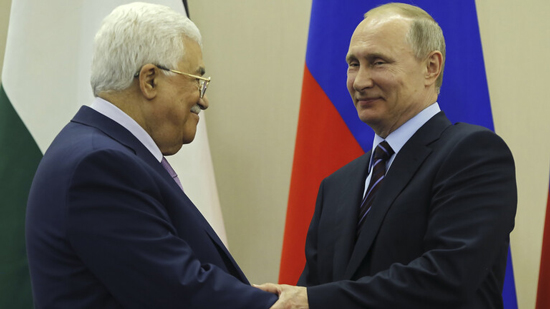 الرئيس الروسي فلاديمير بوتين والرئيس الفلسطيني محمود عباس - أرشيف