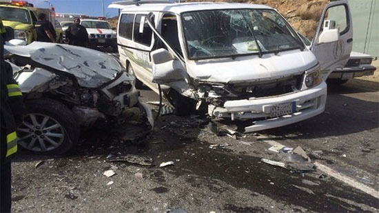 إصابة 9 أشخاص في حادث انقلاب سيارة ببنى سويف