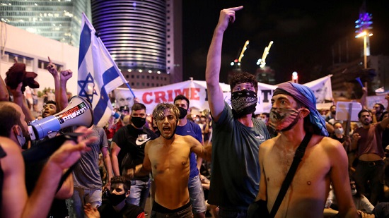 أعمال شغب على خلفية احتجاجات ضد سياسة حكومة نتنياهو 