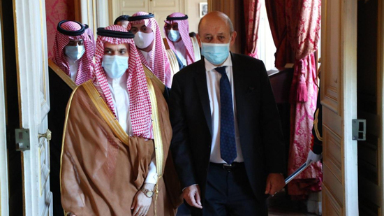  وزير الخارجية السعودي يلتقي نظيره الفرنسي لبحث مستجدات الأوضاع فى المنطقة