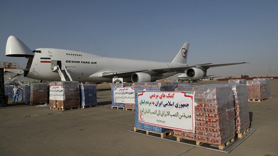 إيران ترسل طائرتي مساعدات إنسانية إلى لبنان