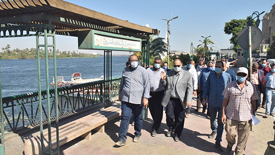 محافظ أسيوط يتفقد أعمال تطوير وتجميل كورنيش النيل ونظافة المدخل الشمالي