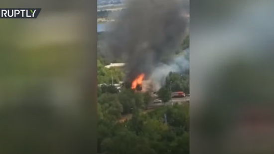 انفجار هائل بمحطة وقود مدينة فولغوغراد يوقع عددا من الجرحى