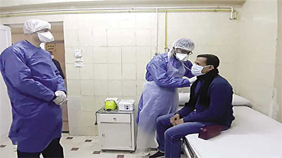 تعافى وخروج 358 حالة من مصابي فيروس كورونا بمستشفى قنا العام