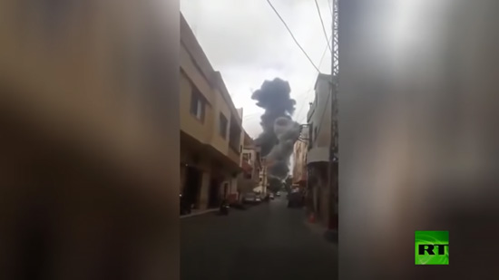  فيديو .. انفجار جديد بلبنان في بلدة عين قانا 