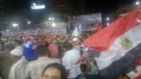 الآلاف في احتفالية لدعم الرئيس السيسي ببني سويف
