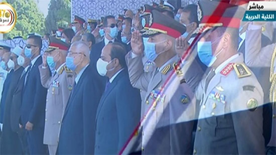 الرئيس السيسي يشهد حفل تخريج الدفعات الجديدة من الكليات والمعاهد العسكرية