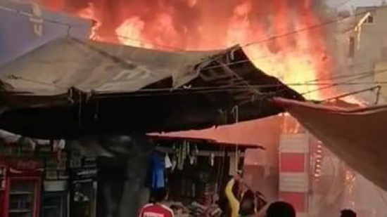 شهود عيان عن حريق سوق محطة مصر بالإسكندرية: سرقة التيار الكهربائى السبب