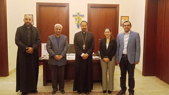 الأنبا باخوم يلتقي ممثلي الإتحاد العالمي المسيحي للطلبة بالشرق الأوسط