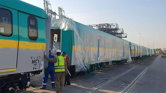 صور .. كامل الوزير : وصول خامس قطار مكيف ضمن صفقة تصنيع وتوريد 32 قطار بالخط الثالث للمترو