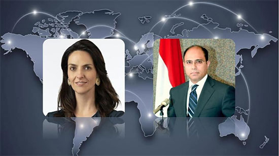 سفير مصر لدى كندا يلتقي سفيرة كندا للمرأة والسلم والأمن