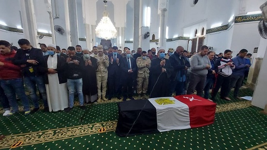 جنازة عسكرية لشهيد الوطن ببور سعيد 