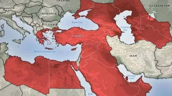 خريطة أمريكية تكشف نفوذ تركيا بالمنطقة العربية بمساعدة التيار الاخواني الذي يحطم الدولة الوطنية