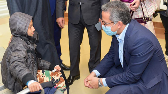 وزيرا الطيران والسياحة يشاركان فى افتتاح مستشفى شفا الأورمان لعلاج سرطان الأطفال