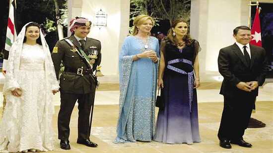 ملك الأردن خلال زفاف الأمير حمزة «صورة أرشيفية»