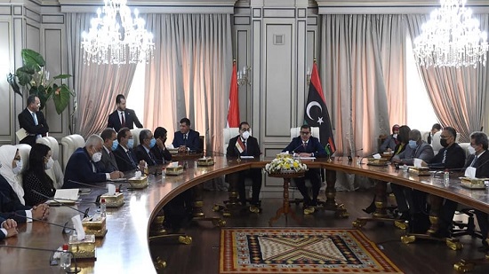 رئيسا وزراء مصر وليبيا: سعداء بحجم ما تم التوافق عليه.. ودبيبة: 