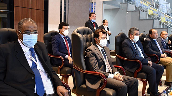وزير الشباب يشهد افتتاح بطولة كأس العرب لكرة قدم الصالات بصالة ٦ أكتوبر 