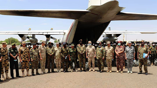 وصول القوات المصرية المشاركة فى التدريب المشترك 