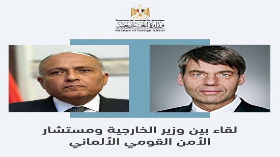 سد النهضة والأزمة الليبية في مباحثات وزير الخارجية ومستشار الأمن القومي الألماني
